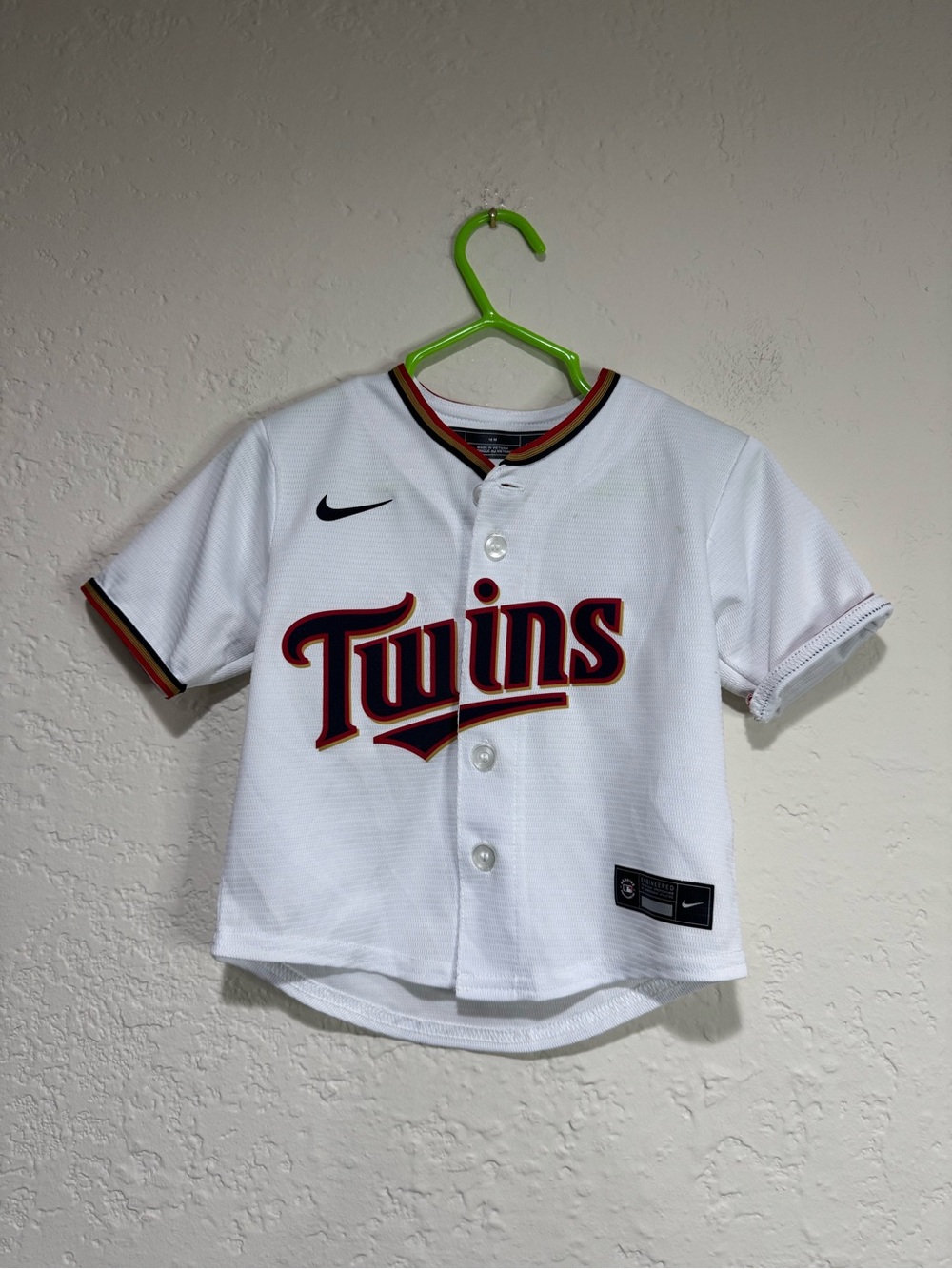 Nike Minnesota Twins Toddler Baseball Jersey White size 18 months